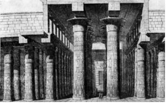 Храм Амона в Карнаке. Гипостильный зал (реконструкция). XIII в. до н. э. Храм Амона в Карнаке. Гипостильный зал (реконструкция). XIII в. до н. э.